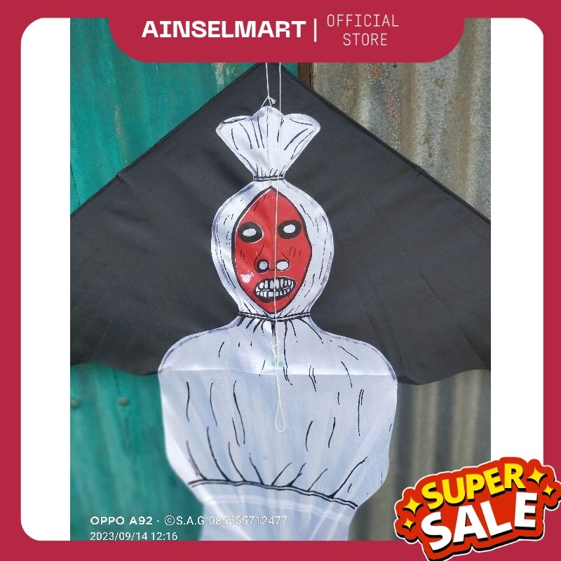 layangan kain / layangan hias / layangan pocong / layangan kuntilanak /SA