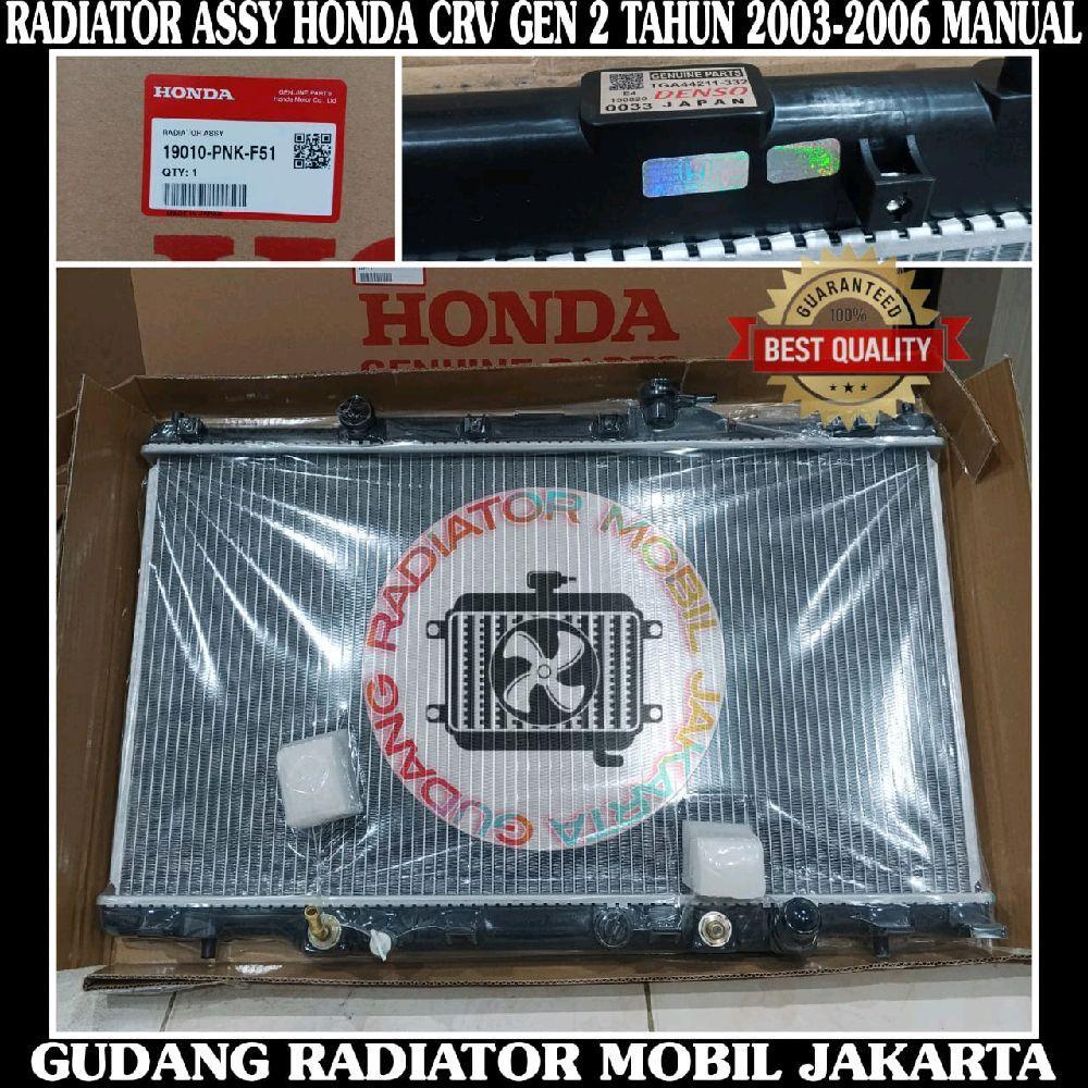 RADIATOR ASSY HONDA CRV GEN 2 MATIC TAHUN 2002-2006 ORIGINAL DENSO JAPAN