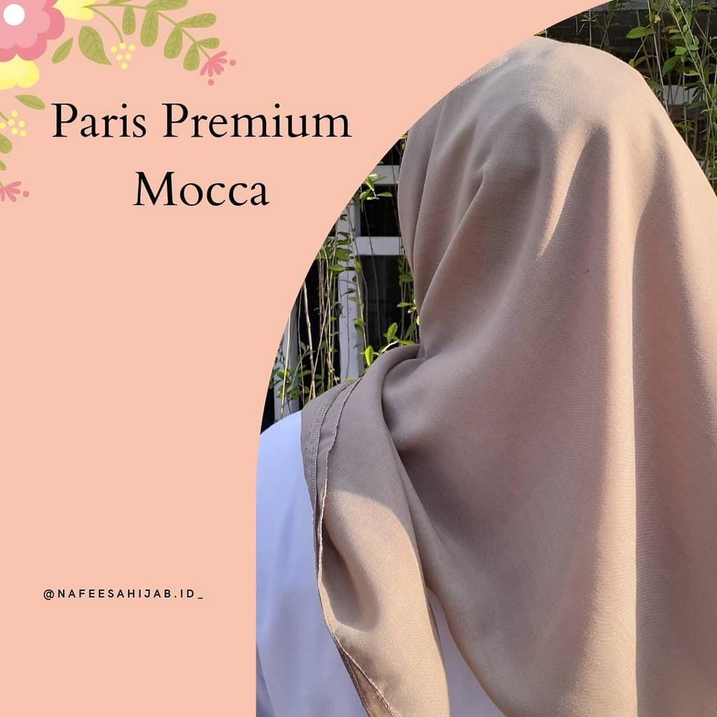 HIJAB SEGIEMPAT KATUN VOAL PARIS PREMIUM/PARIS PREMIUM/PARIS/SEGI EMPAT PARIS PREMIUM WARNA MATCHA/S