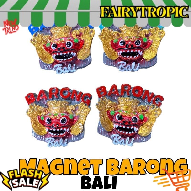 Magnet Barong Bali - Magnet Barong - Magnet Resin - Souvernir Bali - Magnet Tempelan Kulkas - Fridge