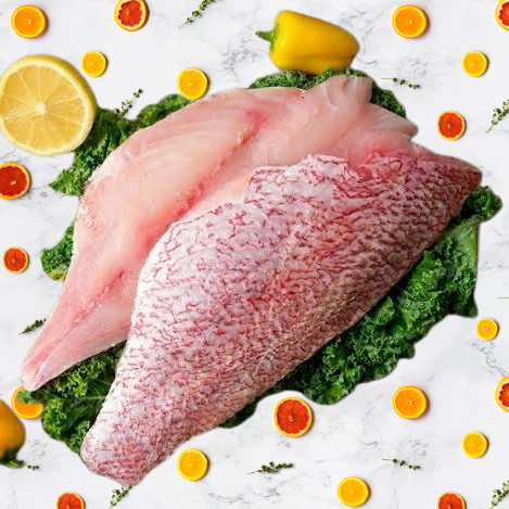 Fillet Kakap Merah Besar Tanpa Tulang Segar