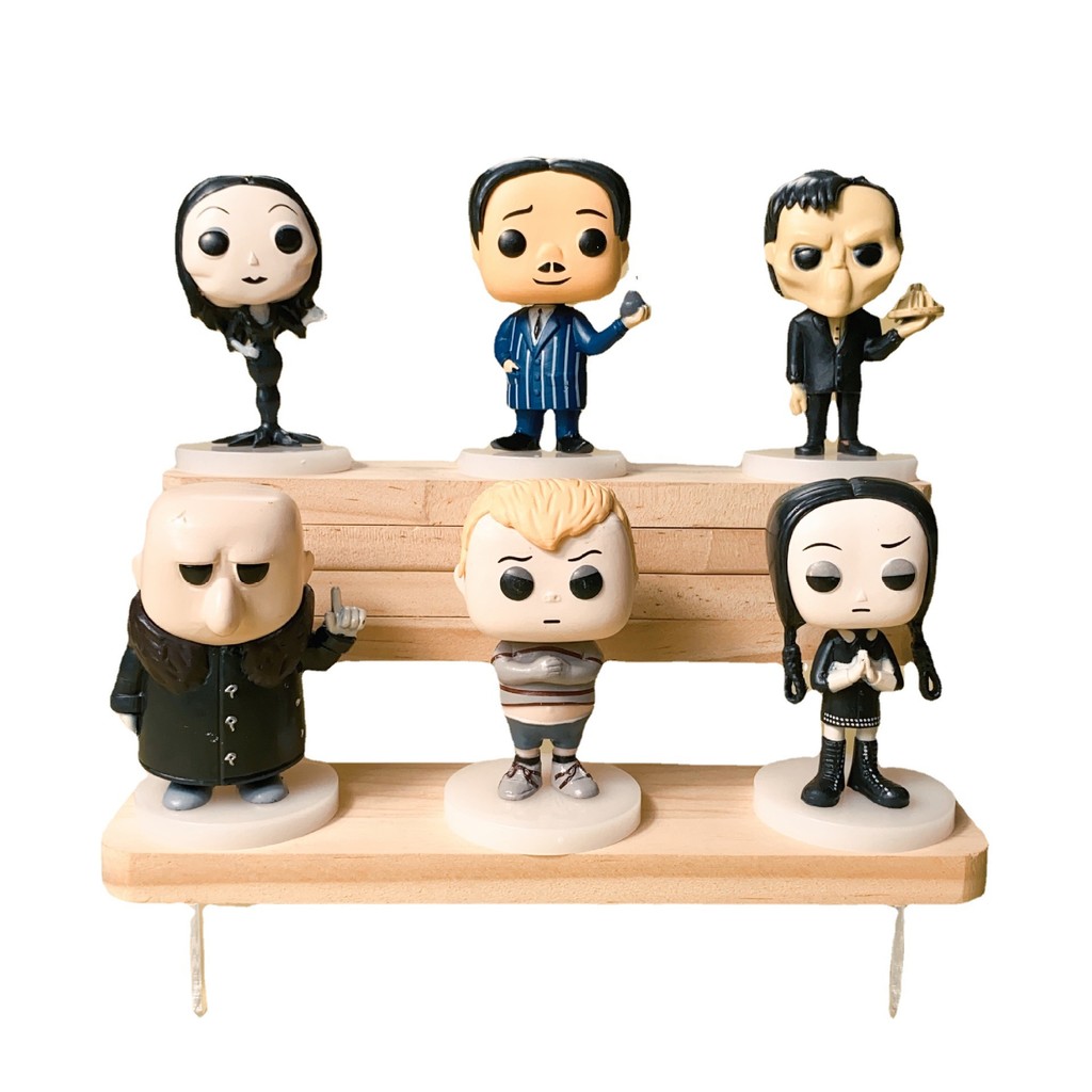 6pcs/set The Addams Family Wednesday Addams Cute PVC Action Figure Toys 8cm