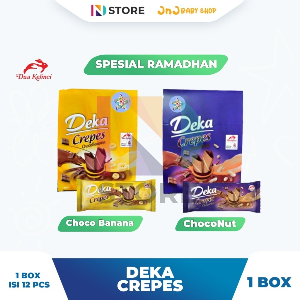 PROMO Deka Crepes Choconut/ChocoBanana Box Isi 12 Pcs