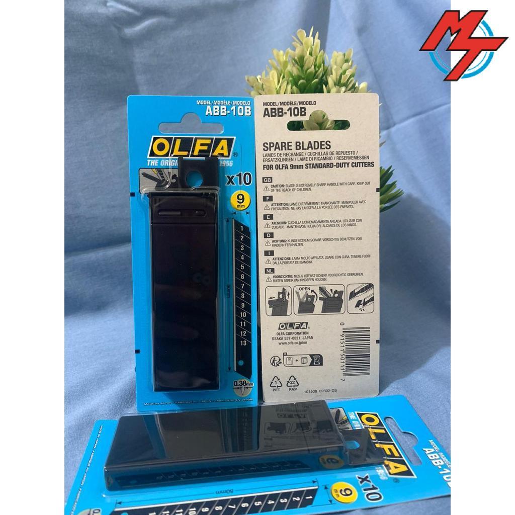 OLFA ABB-10B Refill Pisau Cutter 9mm (10pcs/pack) Spare Blade 9 mm ABB-10