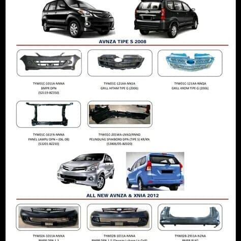 Bemper bumper belakang all new avanza xenia 2012-2015 TOP QUALITY