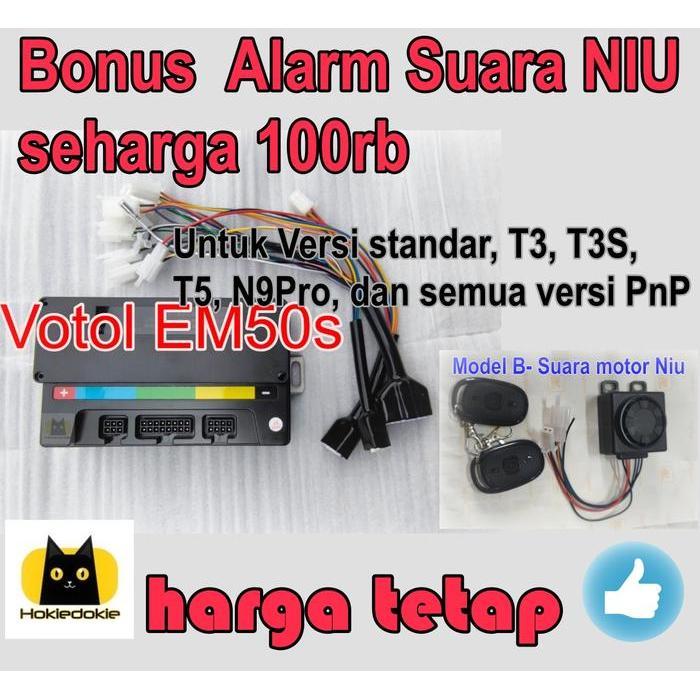 Comeheres Controller VOTOL EM50 Electric Motor sepeda listrik BLDC - Yadea T9, Tanpa Alarm NIU