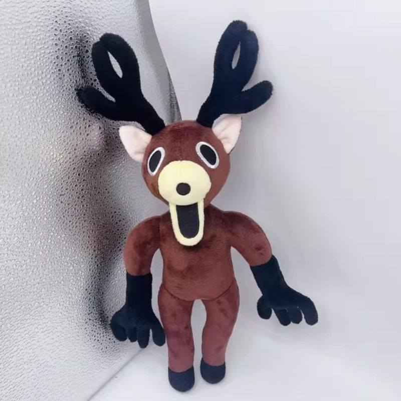 99 Nights In The Forest Deer Plush Toys Movie Stuffed Animals Black Red Deer Brown haired little man