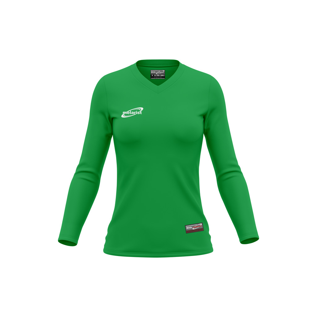 Melarist Lengan Panjang Baju Olahraga Wanita Premium Muslim Dewasa Kaos Badminton Cewek Running