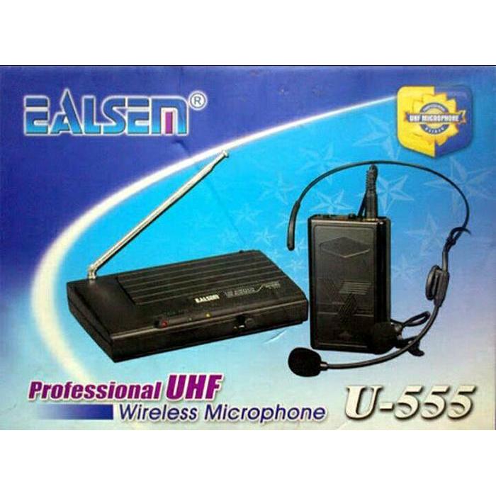 Microphone Mic wireless Ealsen U 555 clip on + headset