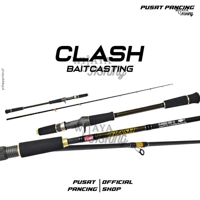 WF PENN Joran Pancing  Clash OH Overhead Mancing Light Jigging Dasaran Overhead Fuji Wijayafishing