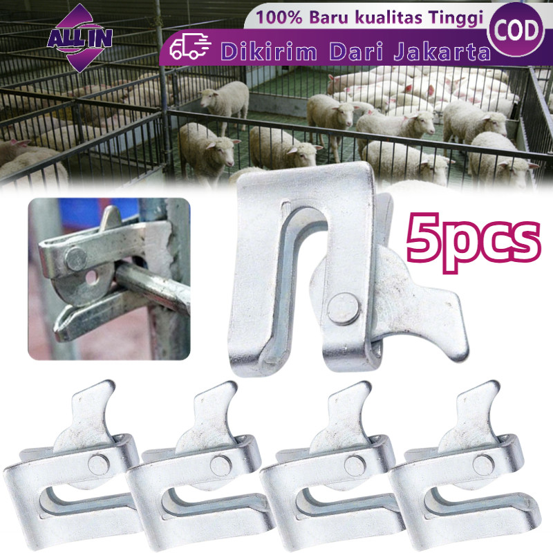 5PCS Kunci Pintu Otomatis Besi Kekar Untuk Pagar Rumah Grendel Overpal Gembok Selot Kuncian Pintu
