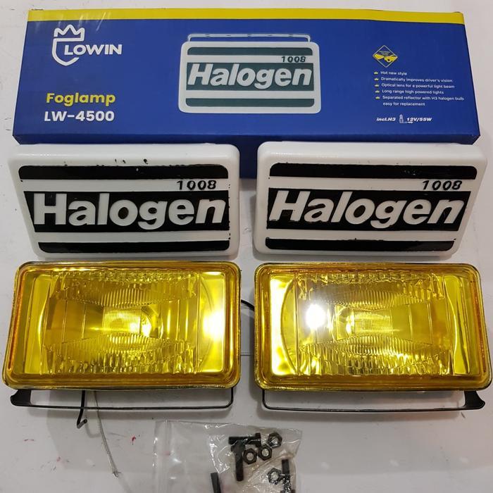 Lampu Sorot / Lampu Tembak / Fog Lamp Halogen 24V 100W H3 Kotak Kuning BEST