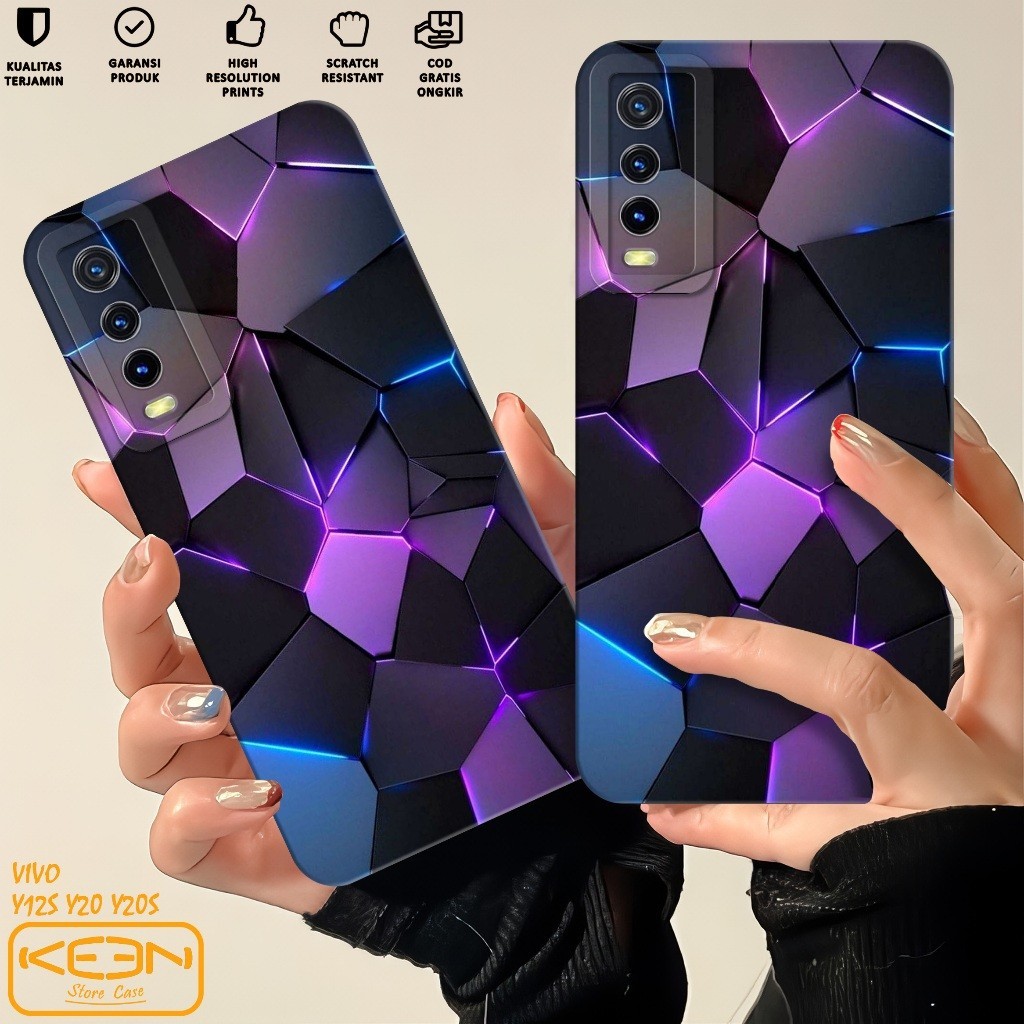 Case Vivo V2026 V2027 V2029 V2043 - Softcase Vivo V2026 V2027 V2029 V2043 Motif Abtrak - Casing Hp V
