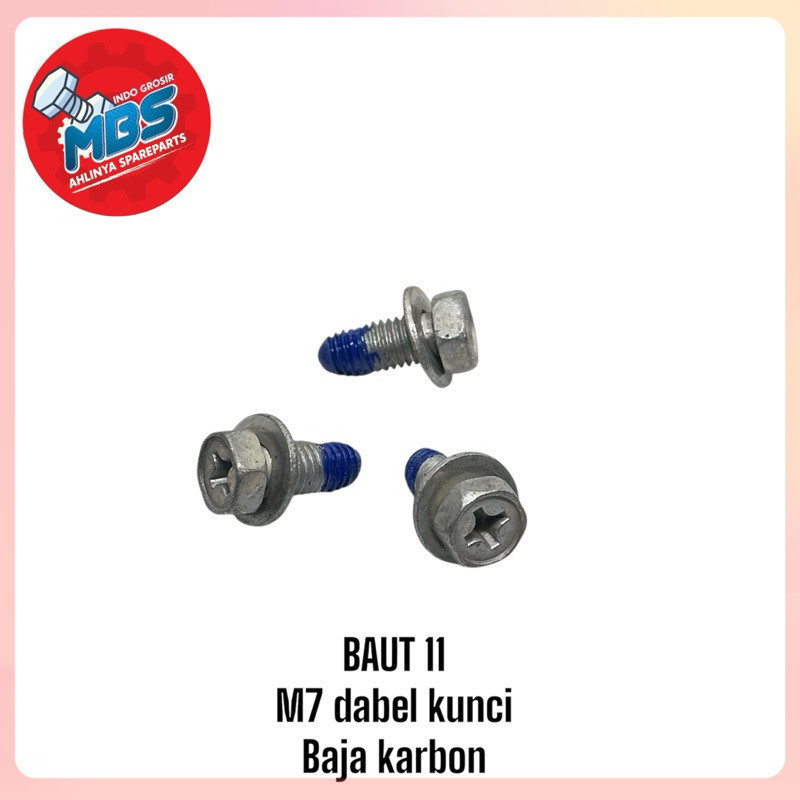 gosir BAUT 11 M7 x 15 DABEL KUNCI RING PATEN 1,5cm cod