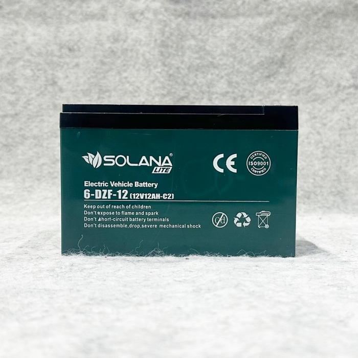 AKI BATERAI MOBIL MOTOR LISTRIK SELIS EVB 6-DZF-12 12v 12ah DEEP CYCLE