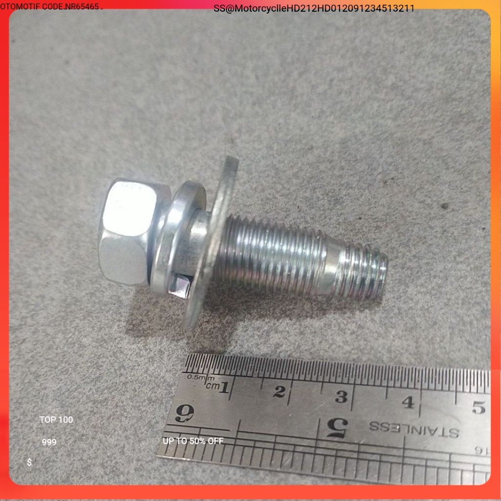 BAUT 17 DERAT ATAS BAUT 17 DERAT BAWAH BAUT 14 UNTUK KONCIAN panjang 3.5 cm Nr