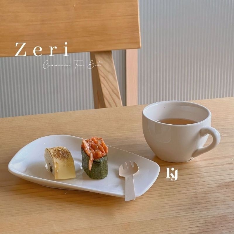 Zeri Ceramic Tea Set / Cangkir Set Cangkir Teh Cangkir Set Keramik Cangkir Kopi Cangkir Putih Aesthe