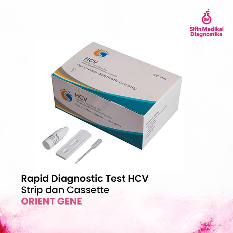 Orient Gene Rapid Diagnostic Test HCV Strip dan Cassette untuk Deteksi Antibodi Anti-HCV dalam Serum