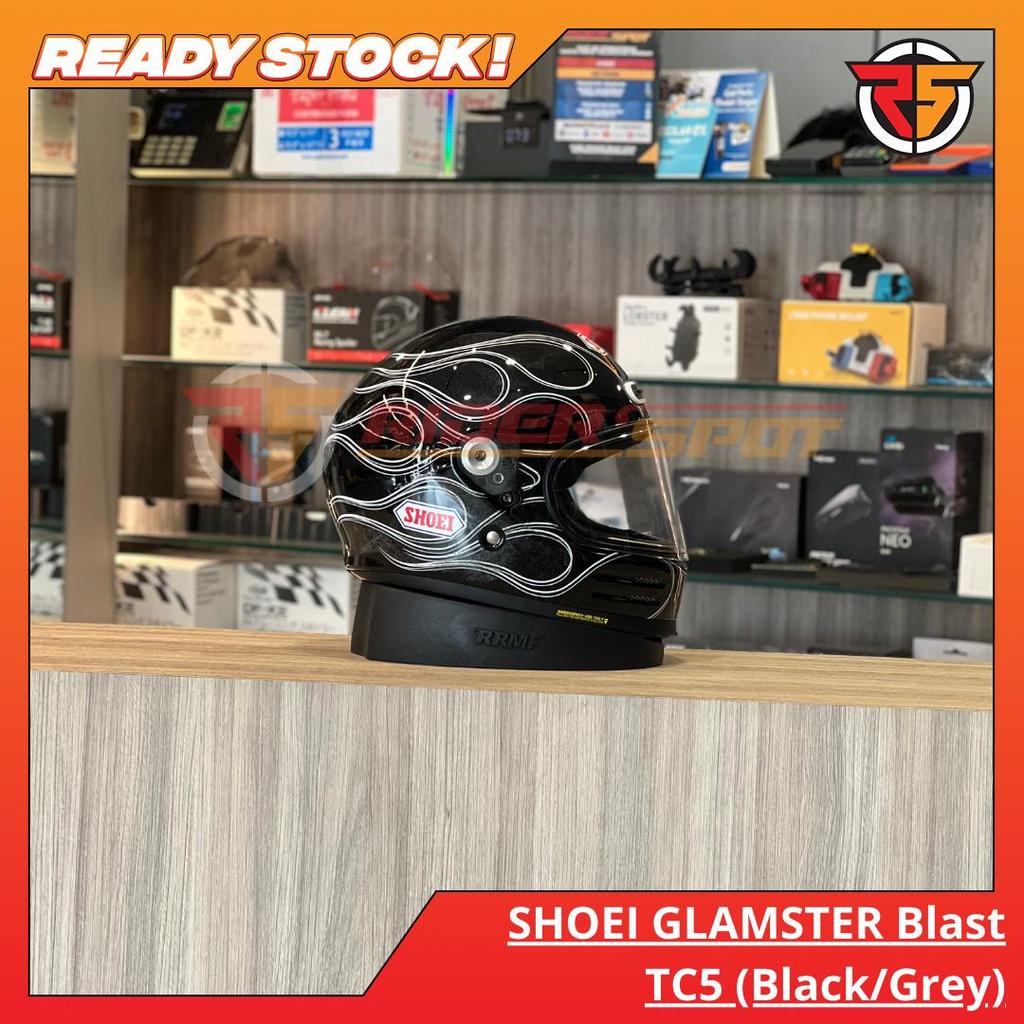 Helm SHOEI GLAMSTER Blast TC5 (Black/Grey)Fullface Helmets Original Japan