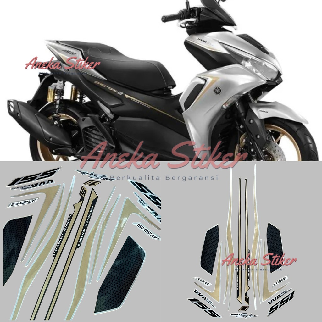 Striping AEROX ABS 2021 SILVER Fullset