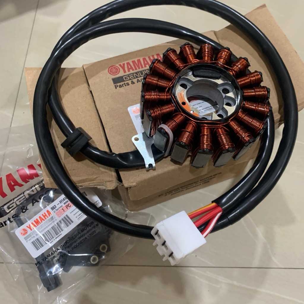 spull stator assy aerox old /new nmax new lexi kabel panjang ori