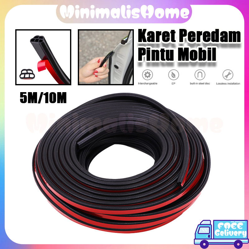 Karet Peredam Pintu Mobil/List Pelindung Pintu Universal Body Aksesoris Mobil/List Pelindung Pintu U