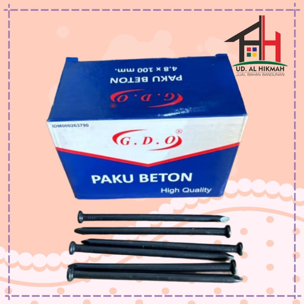 (1 DUS ) PAKU BETON HITAM GDO 10 CM - PAKU BETON GDO 10CM