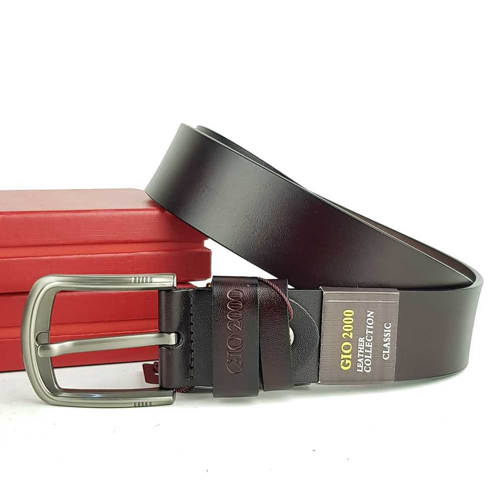 NEW 161 Ikat Pinggang Gesper Sabuk Pria - Kulit Asli GIO 2000 JRM 12