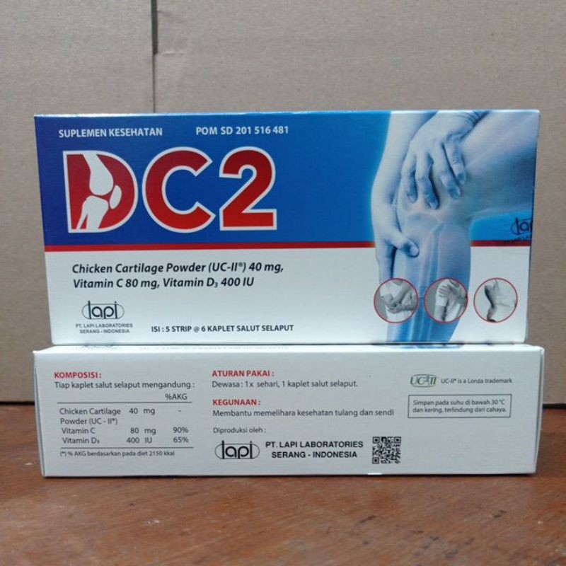 ORIGINAL DC2 DC 2 suplemen kesehatan tulang 1 box 30 tablet