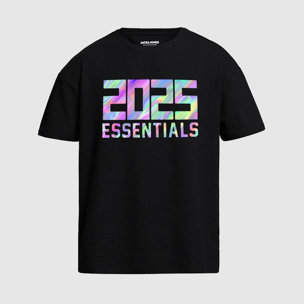 Kaos Reflektif Warna Pelangi Laser 2025Essentials Terbaru Baju Katun Murni Ukuran M-XXXL Tees