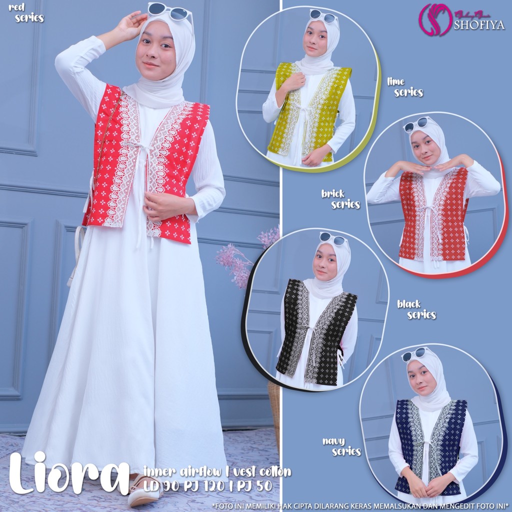 TEENARA Liora Dress Teen Anak Perempuan Batik Terbaru Dress Set Vest Remaja Kuliah Sekolah Original 