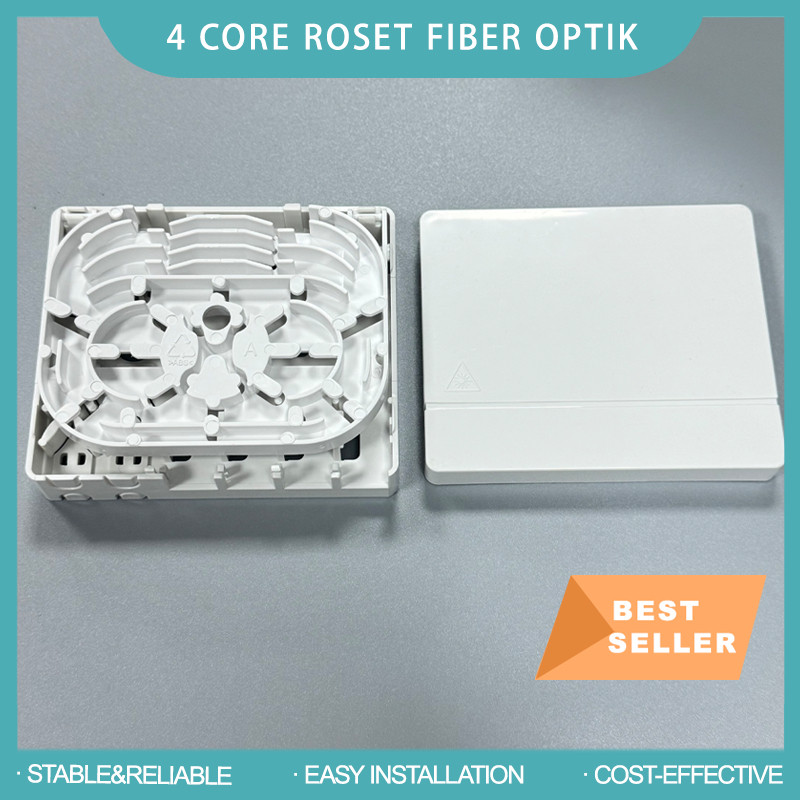 Fiber Optik 4 Core Meja – Kotak Sambungan Fiber Indoor, Mudah Pasang, Kuat