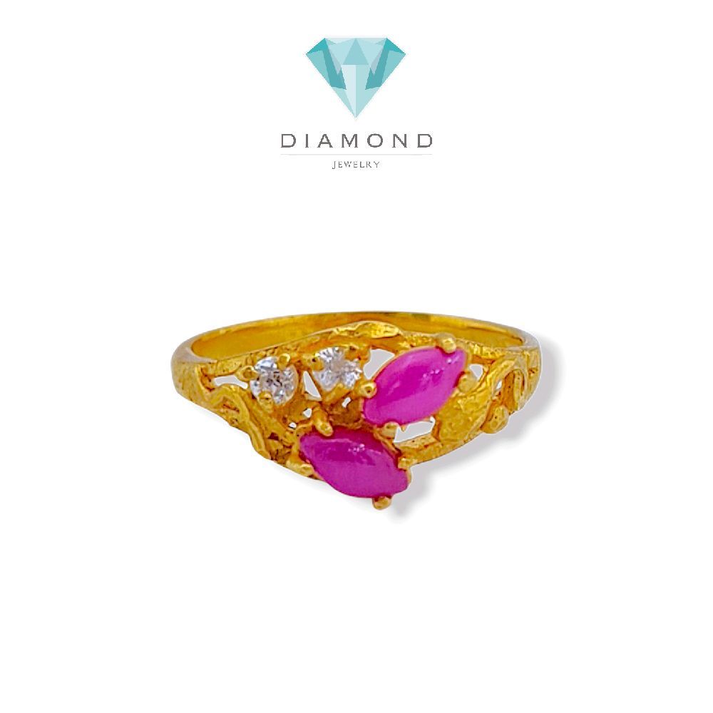 Flower Gold Ring 23K / Cincin Emas Bunga 23K / 88CMSWP3