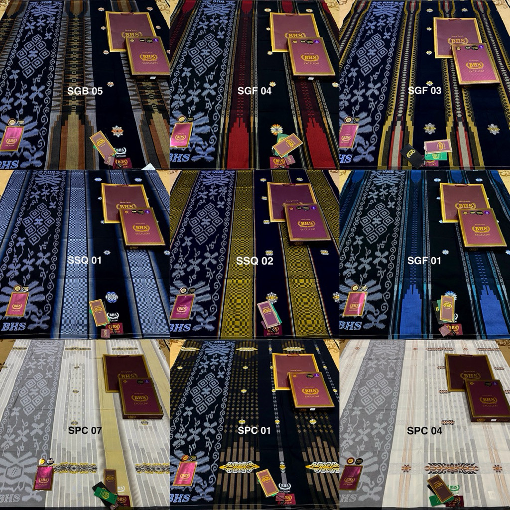 SARUNG BHS EXCELLENT SONGKET GOLD SPC SSQ DAN SGB