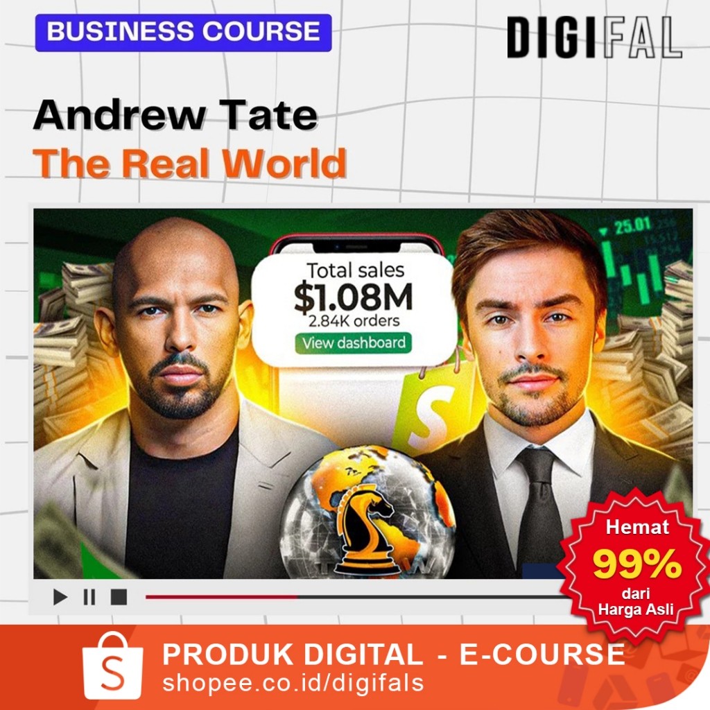 Termurah Course The Real World 4.0 - Video Bundle Lengkap by Andrew Tate