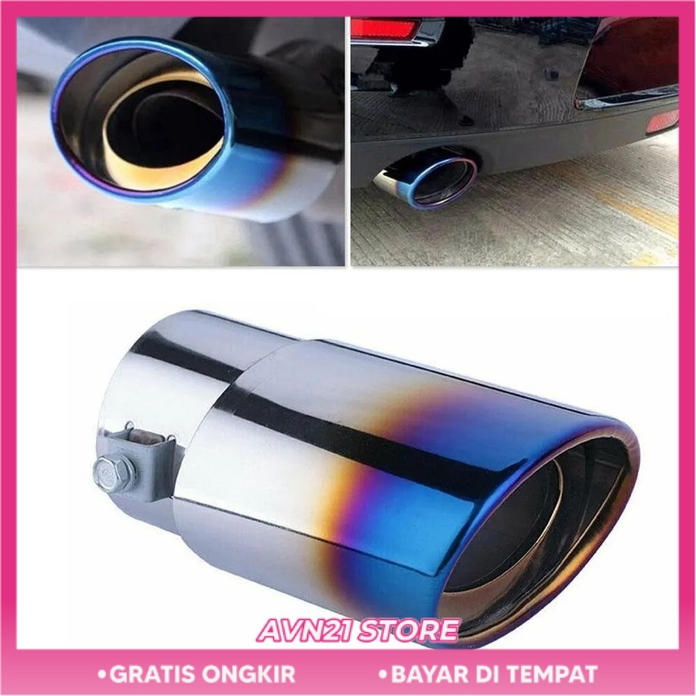 Muffler Knalpot Sambungan Ujung Pipa Knalpot Mobil Racing - Knalpot Mobil Tail pipe ujung knalpot va