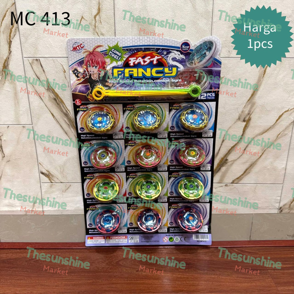 (1pcs) Mainan Anak Gasing Gangsing Plastik SNI / Mainan Gasing Bayblade / Mainan Gasing Anak