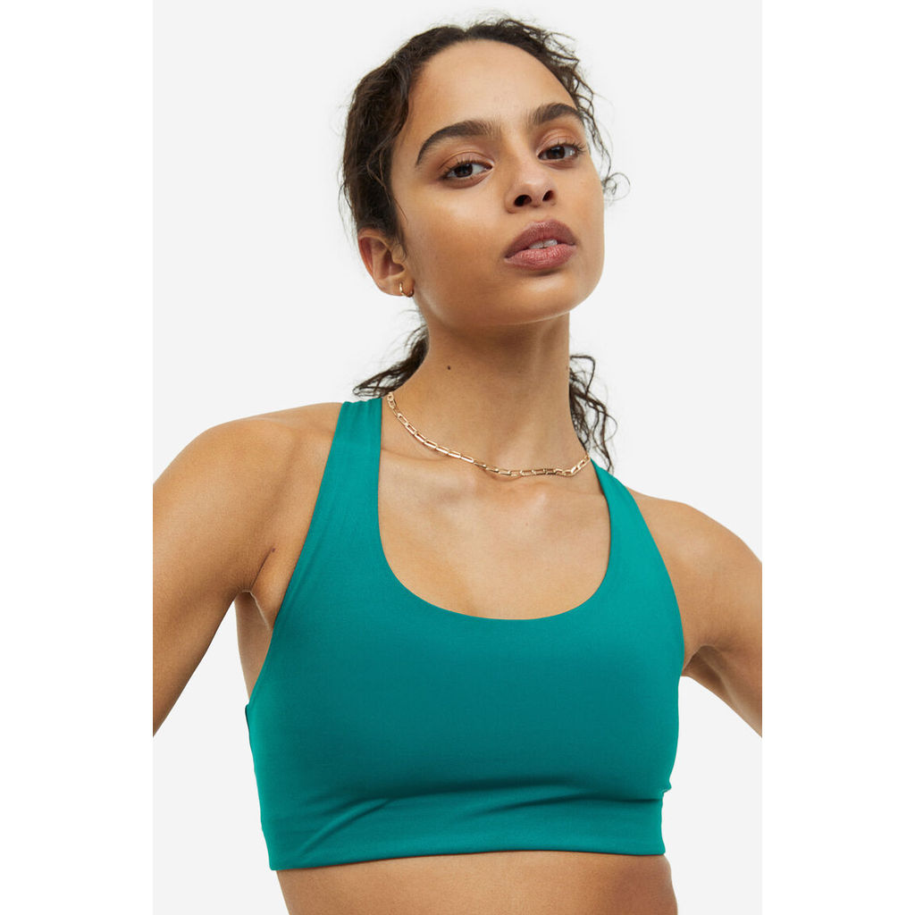 H&M Wanita Set 2 Bra Olahraga Pendukung Sedang 1093790_0