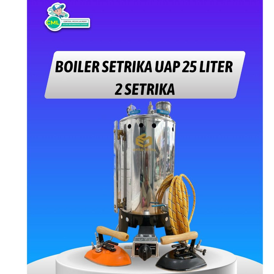 Setrika Uap Boiler 25 liter 2 setrika