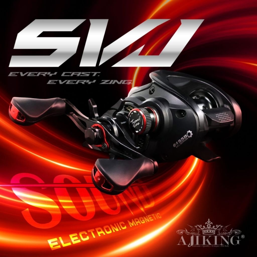 REEL BC AJIKING SVJ 101L ZINC SOUND 6+1 / KATROL BC BUNYI