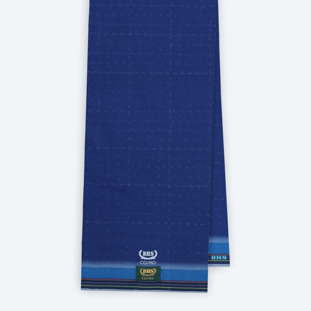Sarung BHS Original 100% Asli | Sarung BHS Cosmo Gold Motif K26 PRC Biru Tua 02