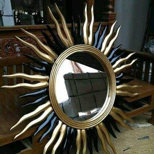 Pigura Kaca Matahari Jati Finishing hrg pengrajin FNM0716 FG2