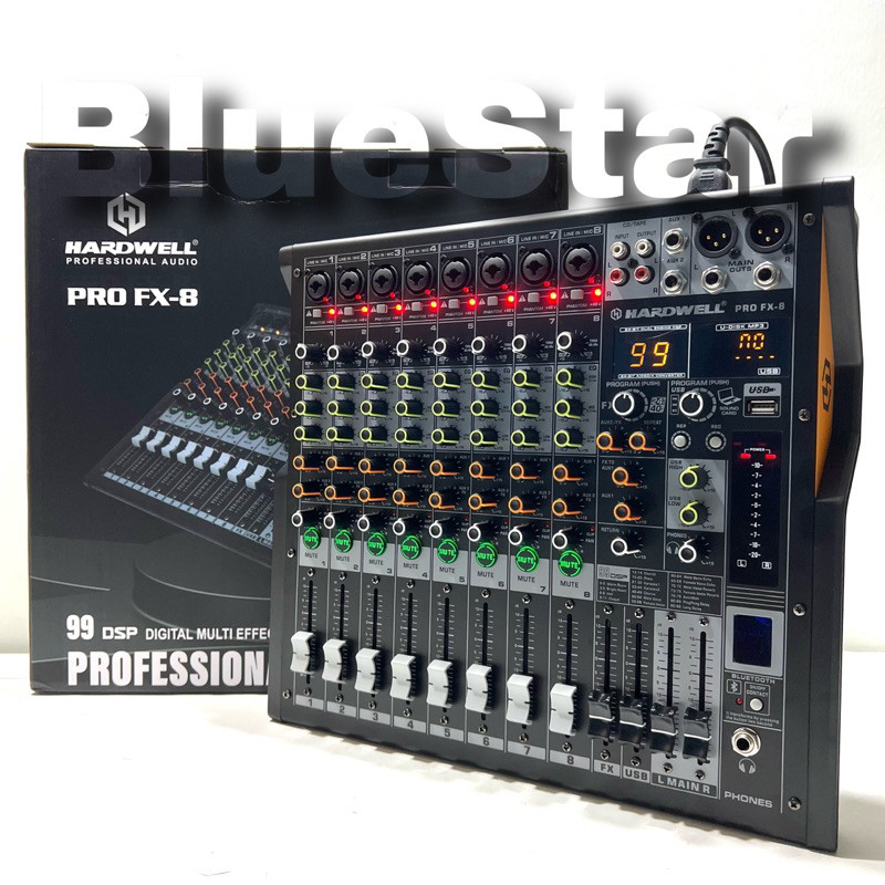 Mixer Hardwell PRO FX 8 Original 8 Channel HARDWELL PRO FX8