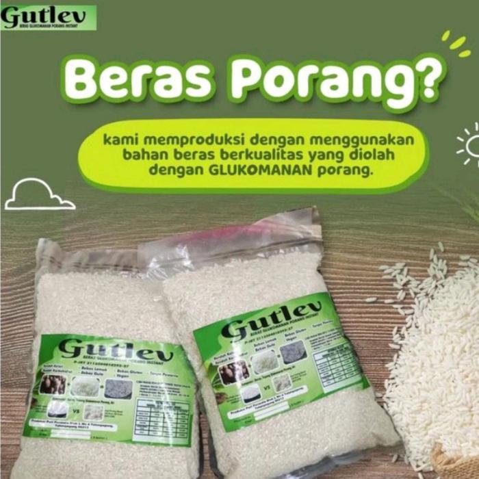 PROMO  beras porang gutlev 1kg beras porang glukomanan rendah karbohidrat