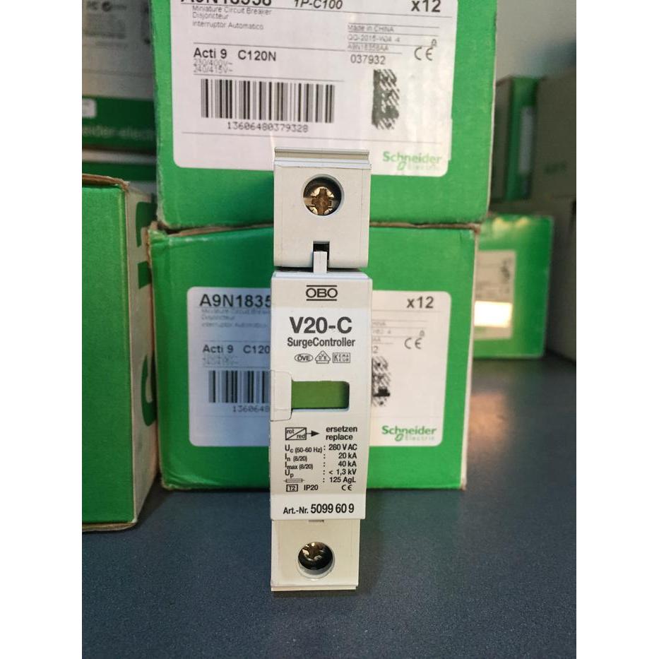 Surge arester obo v20 1p 280v ac