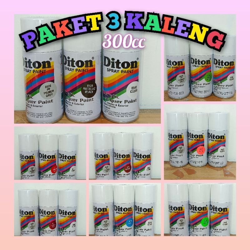 2. PAKET 3 KALENG pilok pilok diton 300cc paketan diton 300cc daytona violet 300cc victoria blue 817