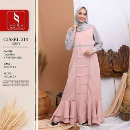SEPLY GAMIS DEWASA GISSEL 213 GREY