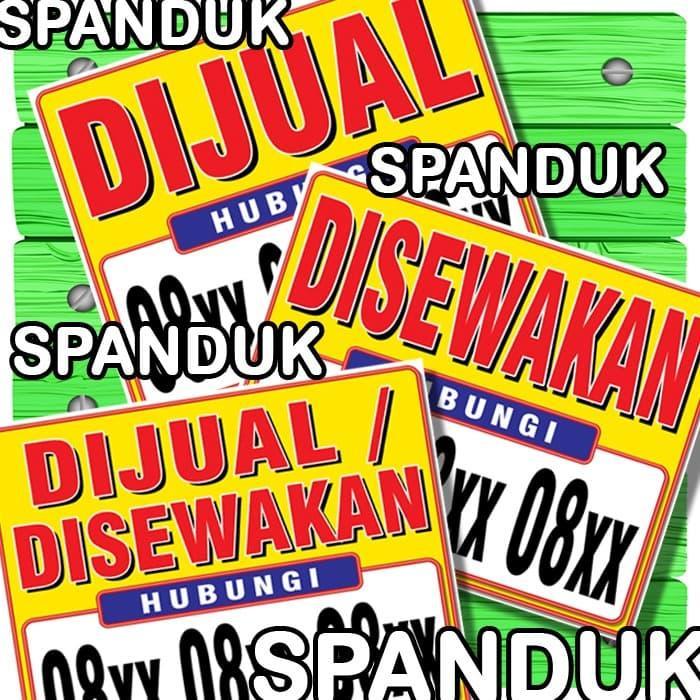 Happy Feast Spanduk / Banner Rumah, Ruko, Toko dijual / disewakan (100x80 cm)