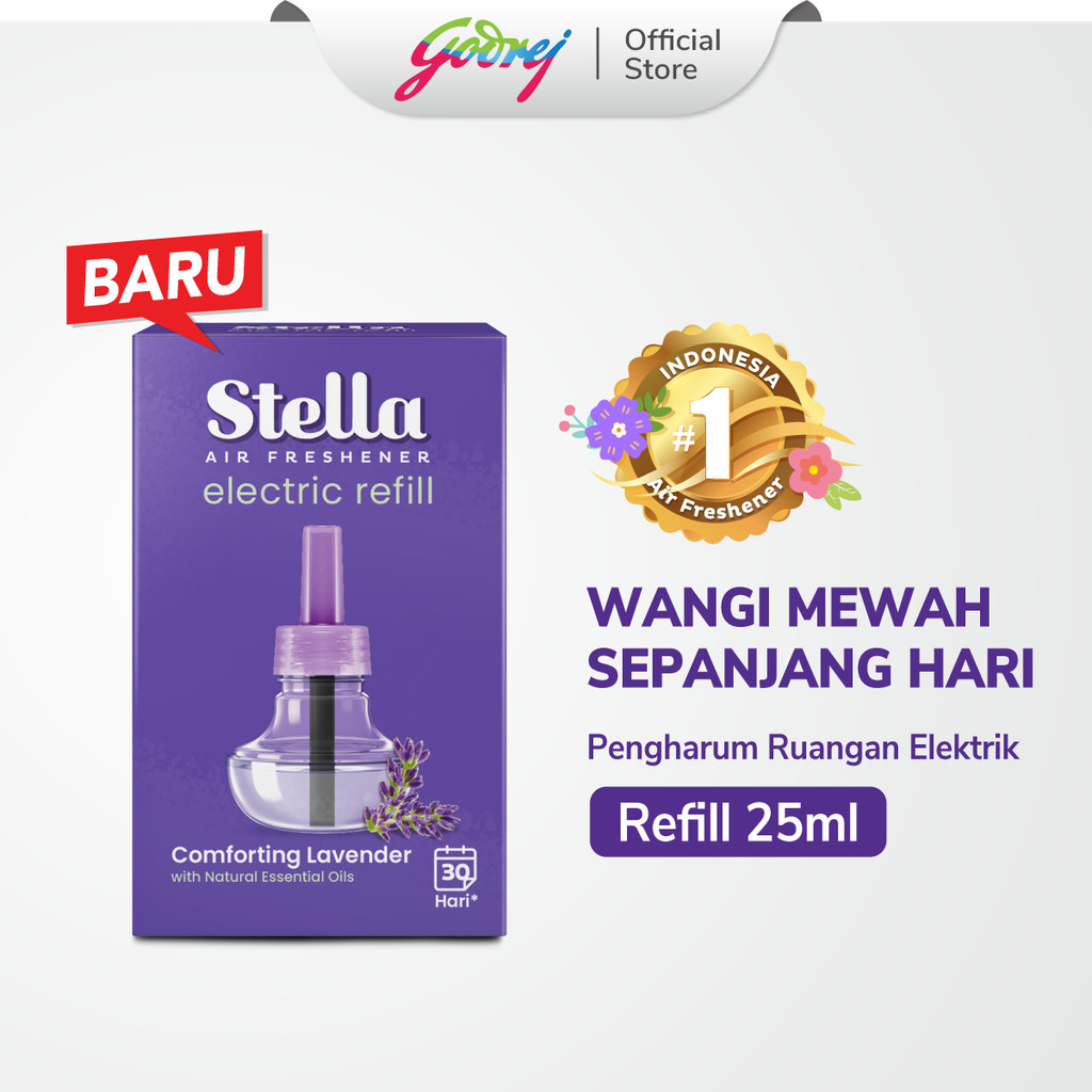 Stella Air Freshener Electric Refill Comforting Lavender - Pengharum Pewangi Ruangan Elektrik