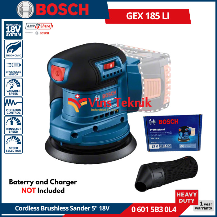 Bosch GEX 185-LI Random Orbital Sander